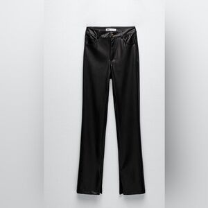 Nwt- Zara- faux leather pants -Sz 2